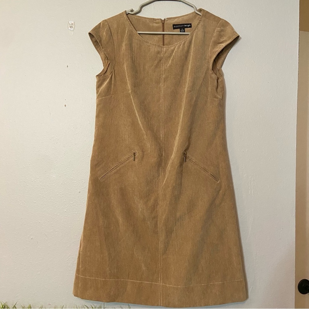 Madison Leigh Light Brown Dress Size 8
